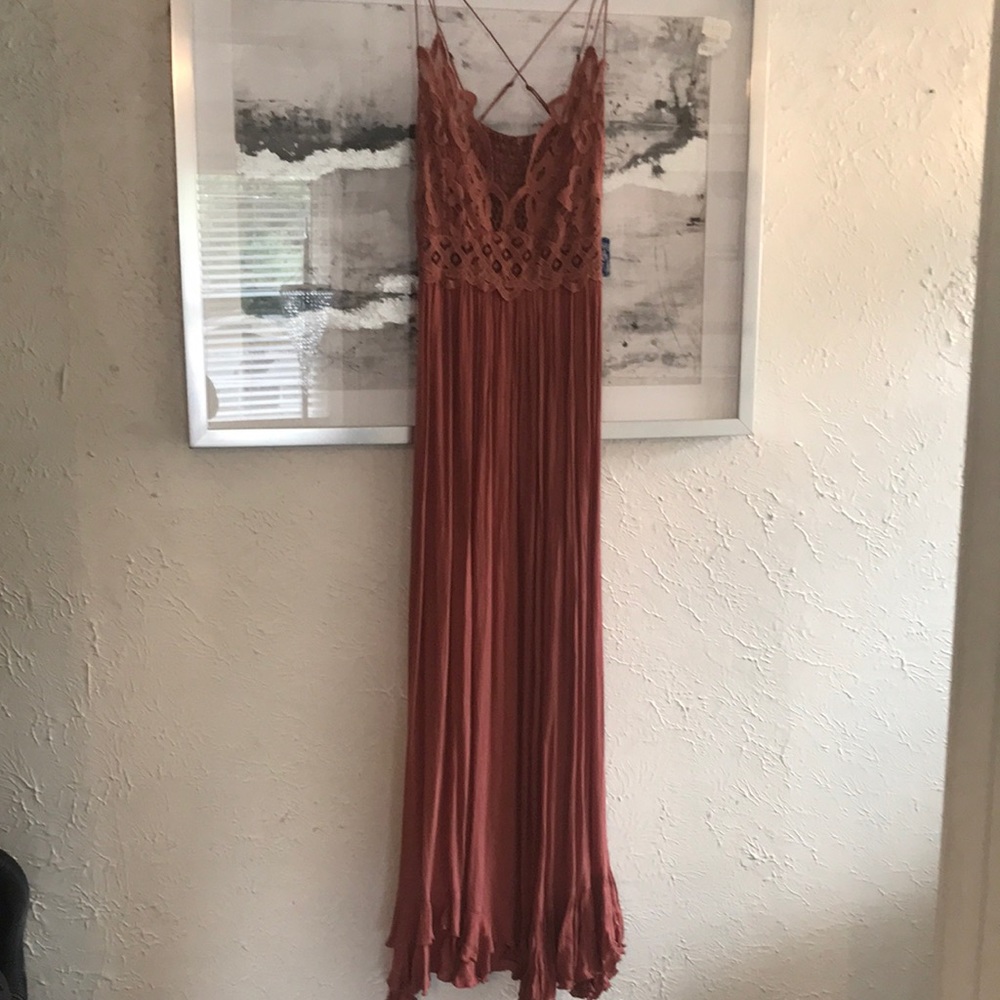 Free people dress maxi brand new never worn with tags beautiful